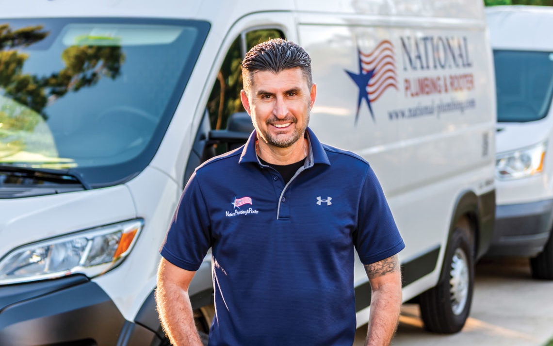 Owner Tony Sarkisyan stands in front of his van.